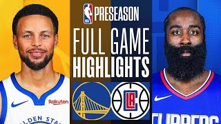 WARRIORS vs CLIPPERS FULL GAME HIGHLIGHTS  October 4 2024  2024 NBA Pre Season Highlights 2K25 [upl. by Hada558]