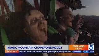 Six Flags Magic Mountain to implement chaperone policy for Fright Fest Extreme [upl. by Etyam16]