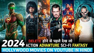 Top 9 Best Hollywood Adventure Movies On YouTube in Hindi  New Hollywood Hindi Dubbed Movies 2024 [upl. by Antoni995]