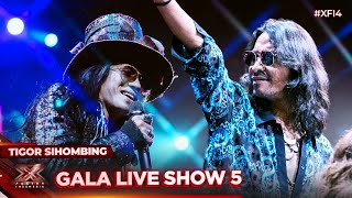 Tigor Sihombing  ⁠Terajana Rhoma Irama  Gala Live Show 5  X Factor Indonesia 2024 [upl. by Ardnat]