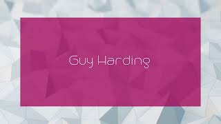 Guy Harding  appearance [upl. by Welcome]