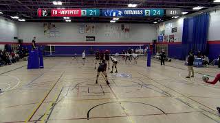 RSEQ D1 Volleyball Féminin 🏐 ÉdouardMontpetit  Outaouais 20240202 [upl. by Lleze]