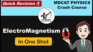 ELECTROMAGNETISM in One Shot All Concepts amp PYQs  MDCAT Physics Crash Course [upl. by Etka434]