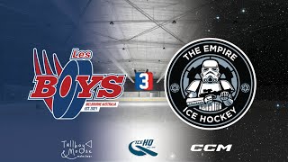 Les Boys v Empire  Div 3  5th November  IceHQ Rec League ice hockey [upl. by Nelsen119]