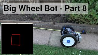 Camera based odometry using OpenCV and webcam  Big Wheel Bot 8 [upl. by Laitselec]