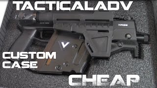 Briefcase Size Custom Gun Case  Cutting and fitting foam for the Kriss Vector [upl. by Alyahc]