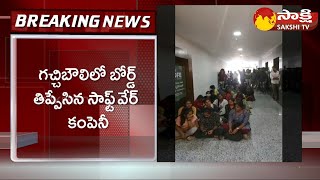 One More Software Company Flipped Board in Hyderabad SakshiTV [upl. by Fokos]