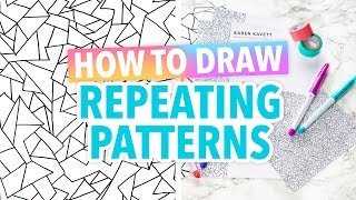 How to Draw Repeating Patterns Art Hack  HGTV Handmade [upl. by Zachary]