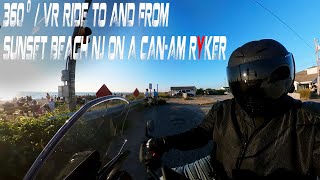 360  VR Ride to and from Sunset Beach on a Can Am Ryker [upl. by Siramed250]