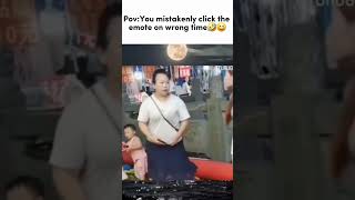 PovYou mistakenly click the emote on wrong time 🤣😂grow shorts fypシ゚viral fyp [upl. by Enniroc532]