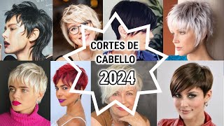 CORTES DE CABELLO MUJER DE MODA 2024  cortes de pelo señoras de moda 2024 [upl. by Sneve]