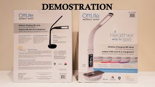 Ottlite Wireless Charging Desk Lamp with color changing base [upl. by Aicillyhp892]