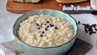 Risotto cacio e pepe  Forno e fornelli [upl. by Nosimaj]