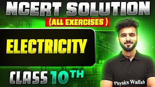 Electricity  Complete NCERT WITH BACK EXERCISE in 1 Video  Class 10th Board [upl. by Redyr]