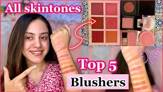 Top 5 best blushers for Indian skintone😍 Best blush pallete under ₹400 for beginners  kp styles [upl. by Enomor]