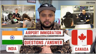 How To Pass Canada Immigration Questions  Documents To Take At Airport 🇨🇦 [upl. by Emmit]