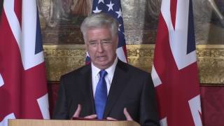 Mattis British Counterpart Conduct News Conference in London [upl. by Pascia]