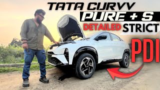 Tata Curvv Pure Plus S Variant Review Pre Delivery Inspection [upl. by Enaled]