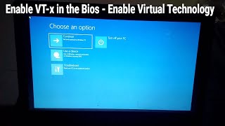 How to Enable VTx in the Bios  Enable Virtual Technology [upl. by Aicilaf134]