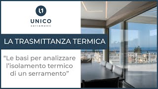 FINESTRE la TRASMITTANZA TERMICA e LISOLAMENTO TERMICO [upl. by Mirella]