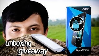 Unboxing Acer Liquid Z330 Dan Giveaway Detekno [upl. by Lleznol]