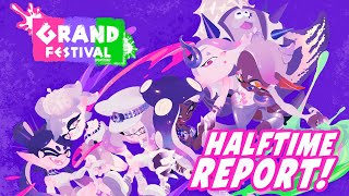 🔴GRAND FESTIVAL HALFTIME REPORT Whos WINNING👀 NEW STAGE  SONG PastPresentFuture in SPLATOON 3 [upl. by Rockafellow]