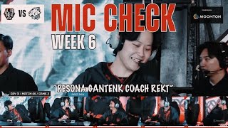 MIC CHECK WEEK 6  NNAEL MEMBANTAI EVOS 2X MANIAC ALTER EGO VS EVOS GLORY [upl. by Willumsen]