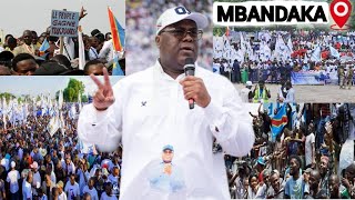 EN DIRECT DE MBANDAKA  ARRIVEE DE FELIX TSHISEKEDI ESENGO ELEKI NA MOTEMA BANA YA MBANDAKA BA LELI [upl. by Norehs]