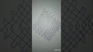 15 chukkala muggu melikala muggu simple and beautiful rangoli design ytshorts viral video [upl. by North]