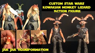 Custom Kowakian MonkeyLizard Star Wars Black Series Action Figure Salacious Rum Crumb inspired [upl. by Enajyram]