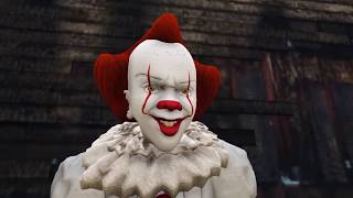 We All Float Down Here  IT 2019 In Gta 5  Pennywise Machinima [upl. by Malva]