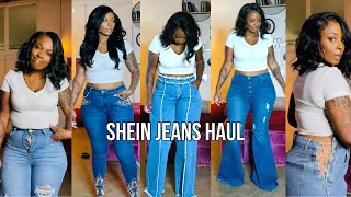 SHEIN PLUS AND MIDSIZE BLUE JEAN HAUL PART 1  DECEMBER 2022 [upl. by Marcel]