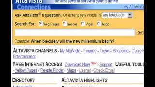 altavista search engine [upl. by Valentijn]