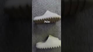 Real VS Fake Yeezy slides sneaker shoe sneakerhead yeezy viral drip shorts [upl. by Htesil]