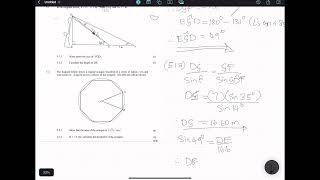 MATHS GRADE 1112 Sine Cosine and Area rule Question [upl. by Aicissej]