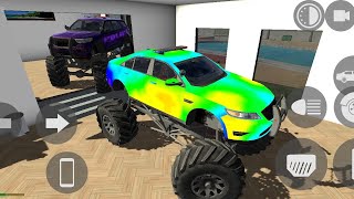 IBD3D 55  police car Ferrari F8 Auto Rikshaw Trailer Truck City police fight game play [upl. by Verene]