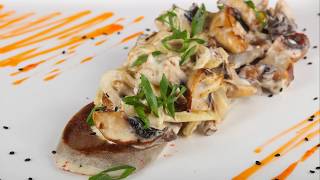 Recette  Langue de boeuf aux champignons [upl. by Lightfoot]