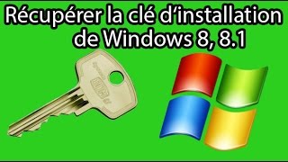 recupérer la clé de Windows 8 et 81 [upl. by Narmak130]