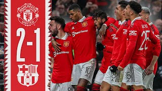 CRAZY COMEBACK WIN 🇧🇷❤️‍🔥  Man Utd 21 Barcelona  Highlights [upl. by Eilyr712]