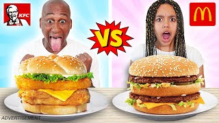 McDONALDS VS KFC REAL FOOD CHALLENGE [upl. by Verna223]