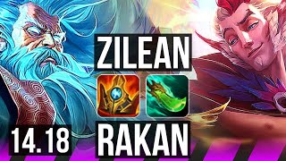 ZILEAN amp Jinx vs RAKAN amp Smolder SUP  2014 800 games  EUW Diamond  1418 [upl. by Akyre]