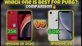 iPhone SE 2020 vs iPhone XR PUBG mobile test in 2024  which one is best  viralvideo pubgmibile [upl. by Hemingway432]