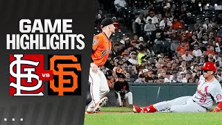 Cardinals vs Giants Game Highlights 92724  MLB Highlights [upl. by Blackmun]