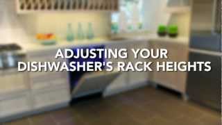 Adjusting Thermador Dishwasher Rack Heights [upl. by Anirat252]