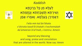 Reciting Kaddish Jewish Aramaic Prayer [upl. by Dania181]