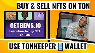 BUY SELL NFT NFTS TON TONKEEPER WALLET [upl. by Atikahs]