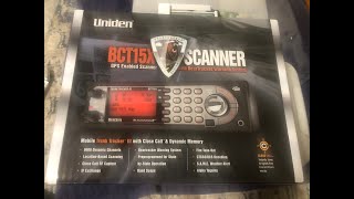 UNBOXING Uniden Bearcat BCT15X Scanner [upl. by Allerym980]