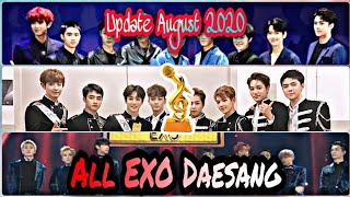 「ALL 23」EXO DAESANG AWARDS COMPILATION Update August 2020 [upl. by Notsle]