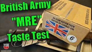 British Army MRE Review ORP Operational Ration Pack 24HOUR Military Meal Ready to Eat Taste Test [upl. by Sixele211]