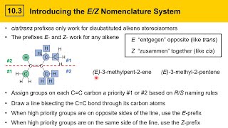 103 Alkene Nomenclature Part 2 Naming Stereoisomers and Common Names [upl. by Enyamart]